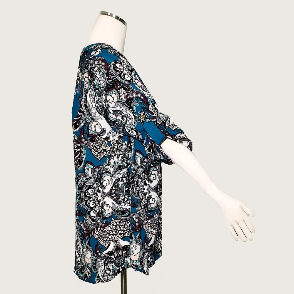 Charter Club Woman Paisley Blouse NWOT